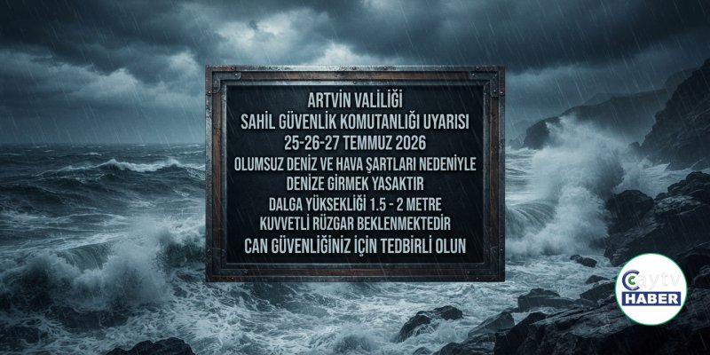 Artvin’de "3 Gün Boyunca Denize Girmeyin" Çağrısı