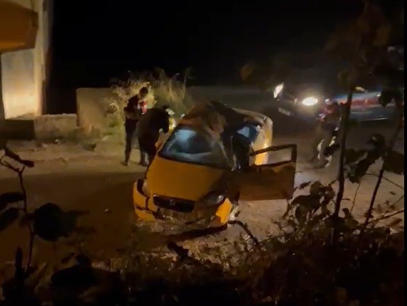 Giresun’da Ticari Taksi Şarampole Yuvarlandı: 1 Ölü