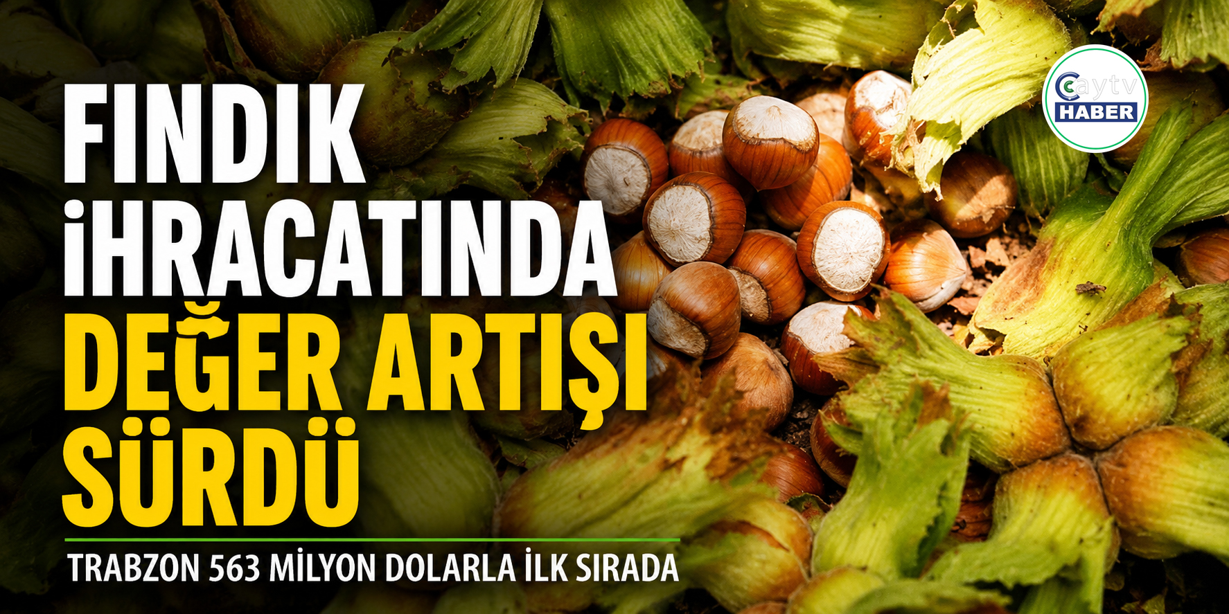 Fındık ihracatında gelir arttı, Trabzon ilk sıraya yerleşti
