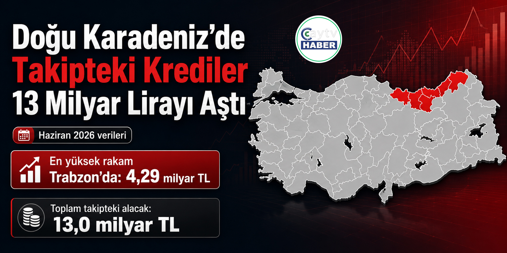 Doğu Karadeniz’de Takipteki Krediler 13 Milyar Lirayı Aştı