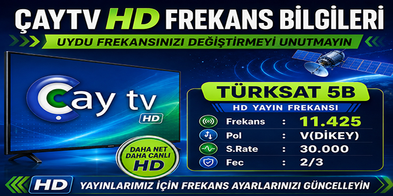 Çay TV Türksat 5 B Frekansı