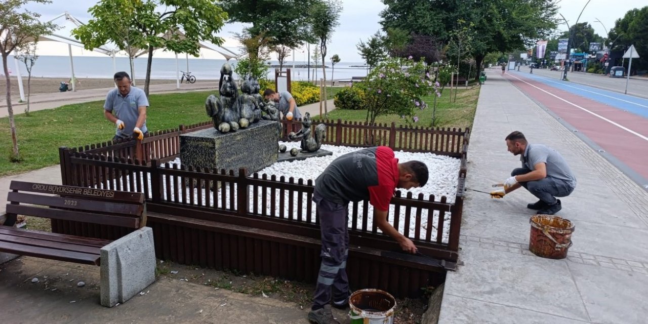 Ordu’da Kent Mobilyaları Bakıma Alınıyor