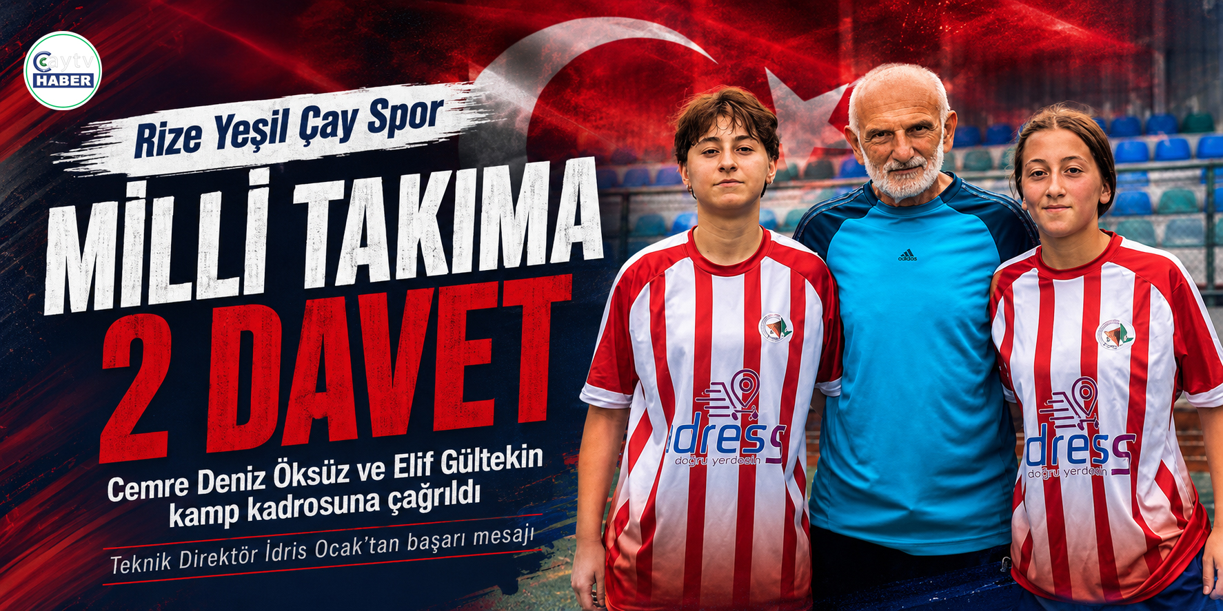 Rize Yeşil Çay Spor’dan iki genç sporcuya milli davet