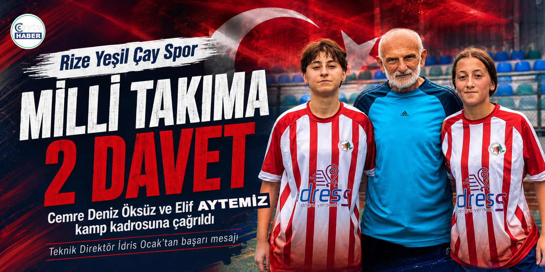 Rize Yeşil Çay Spor’dan iki genç sporcuya milli davet