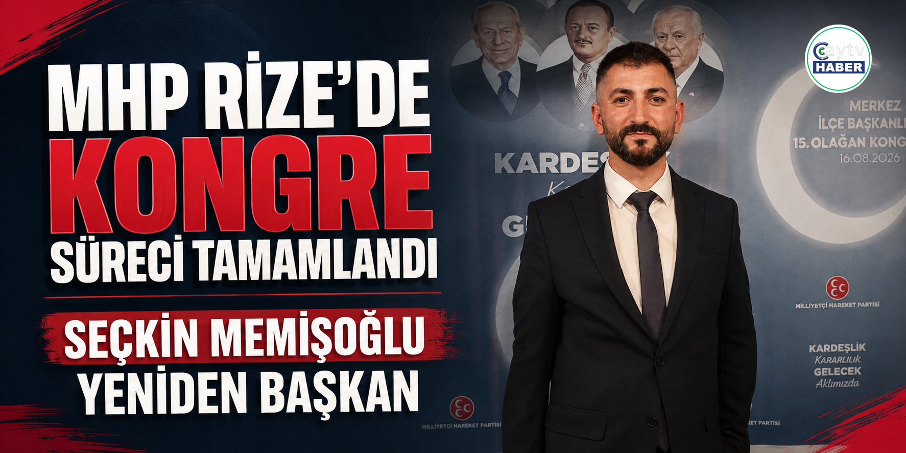MHP Rize’de kongre sürecini tamamladı: Memişoğlu yeniden başkan seçildi