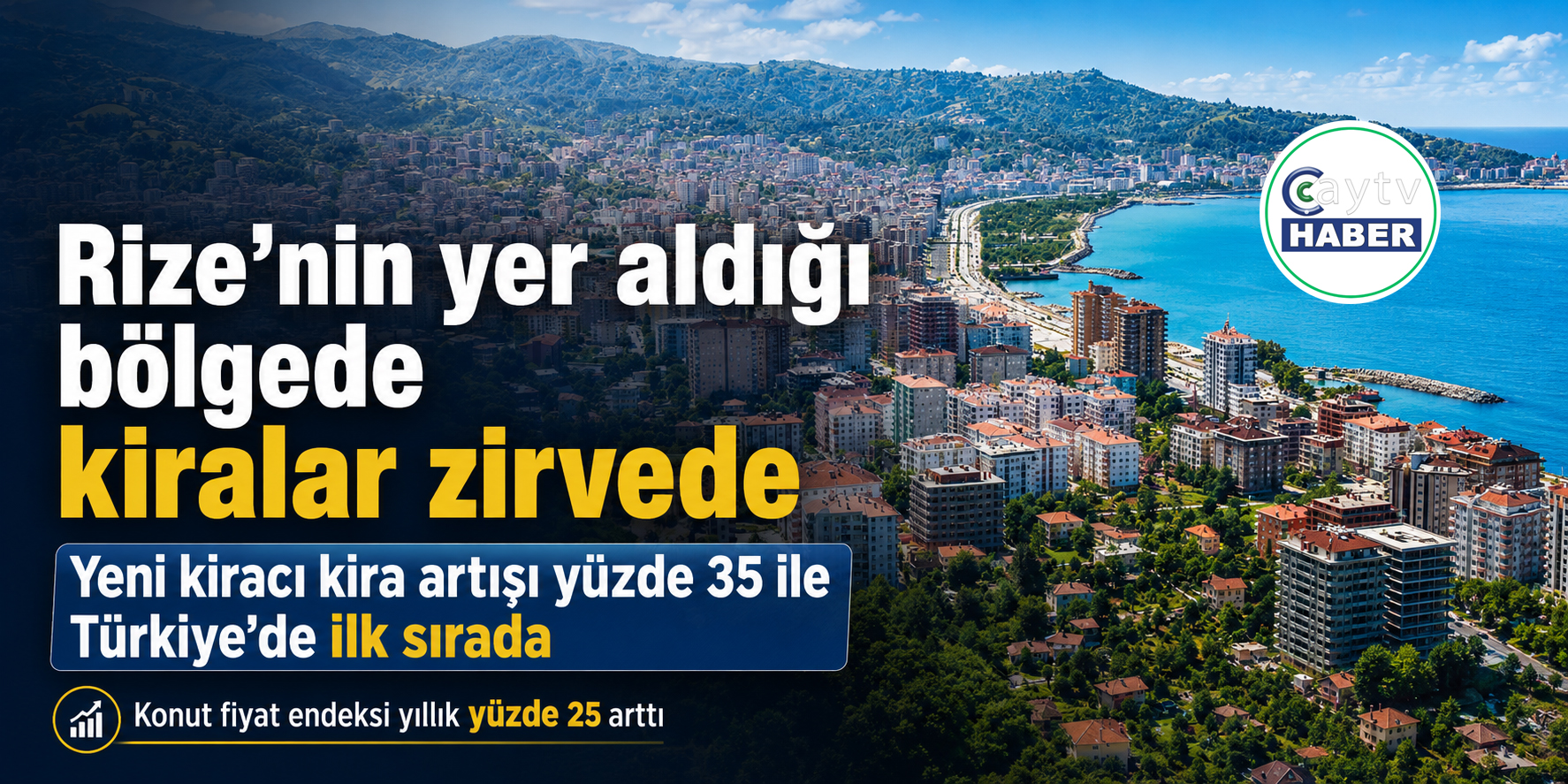 Rize’nin Yer Aldığı Bölgede Kiralar Türkiye Zirvesinde