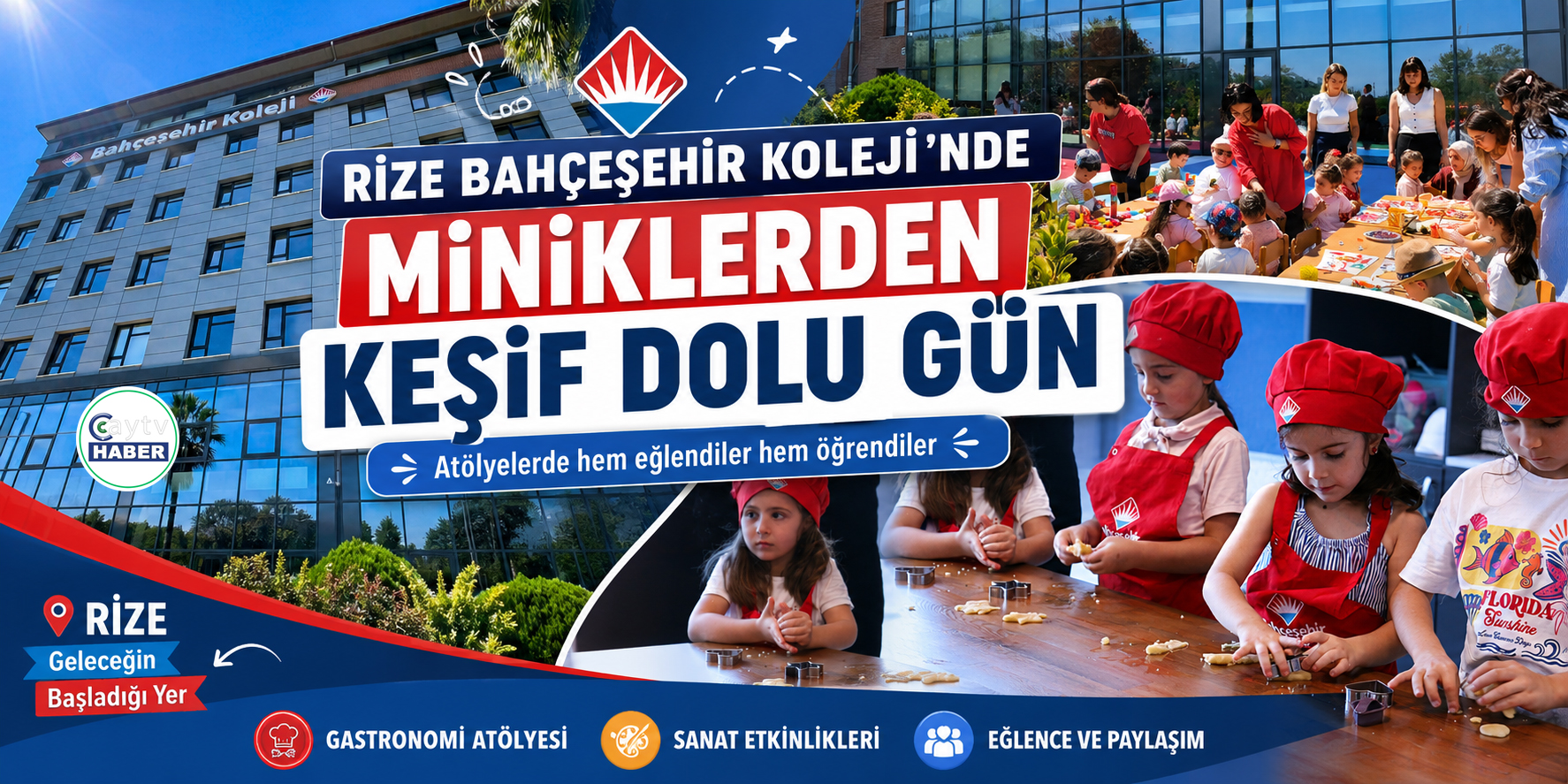 Rize Bahçeşehir Koleji’nde Minikler Atölyelerle Öğrendi