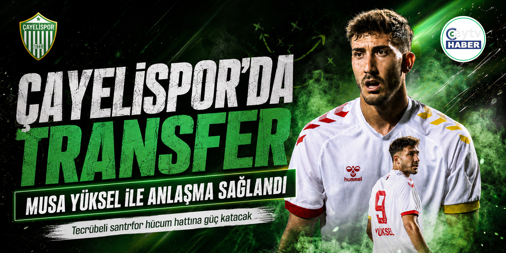 Çayelispor’dan hücum hattına Musa Yüksel takviyesi