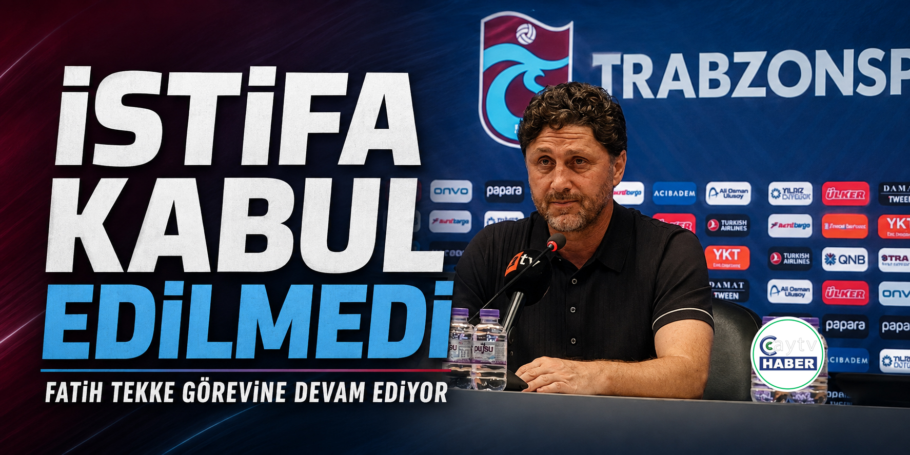Fatih Tekke istifa etti, Trabzonspor yönetimi kabul etmedi