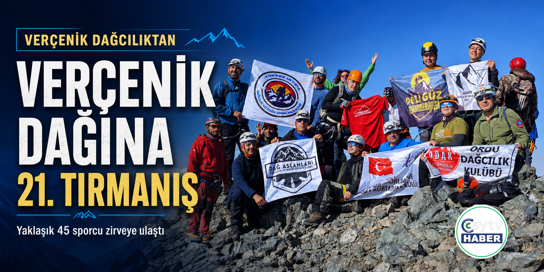 Verçenik Dağı’nda 21. geleneksel zirve tırmanışı tamamlandı