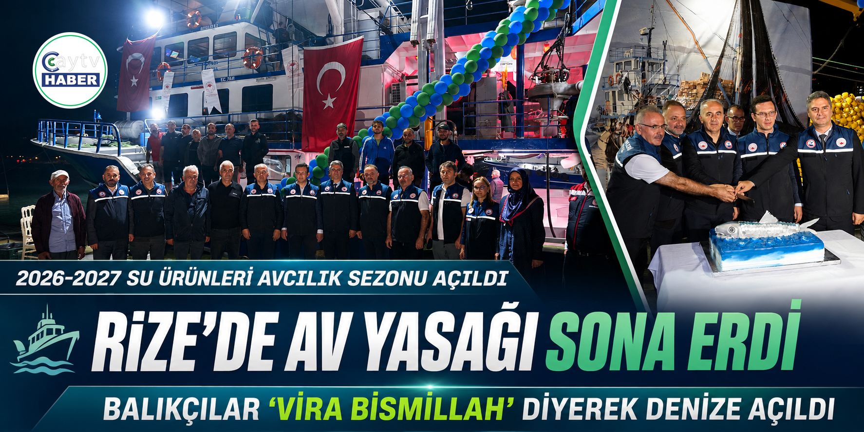 Rize’de av yasağı sona erdi: Balıkçılar “Vira Bismillah” diyerek denize açıldı