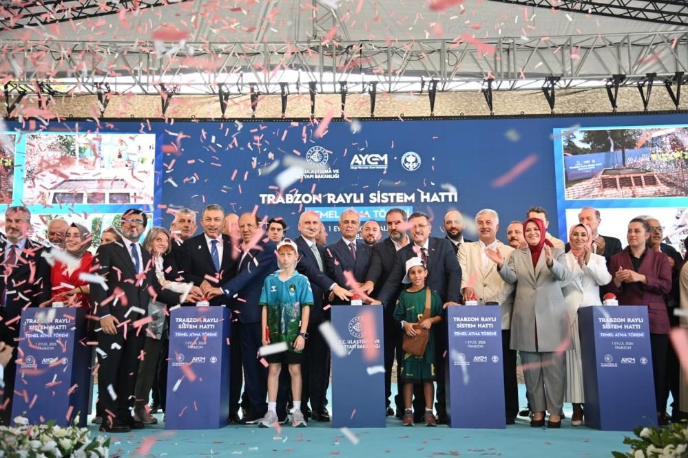 Trabzon’un raylı sistem hayalinde ilk kazma vuruldu