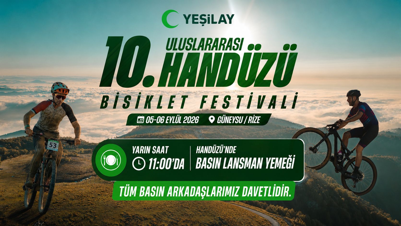 6 ülkeden 100 sporcu Handüzü’nde pedal çevirecek