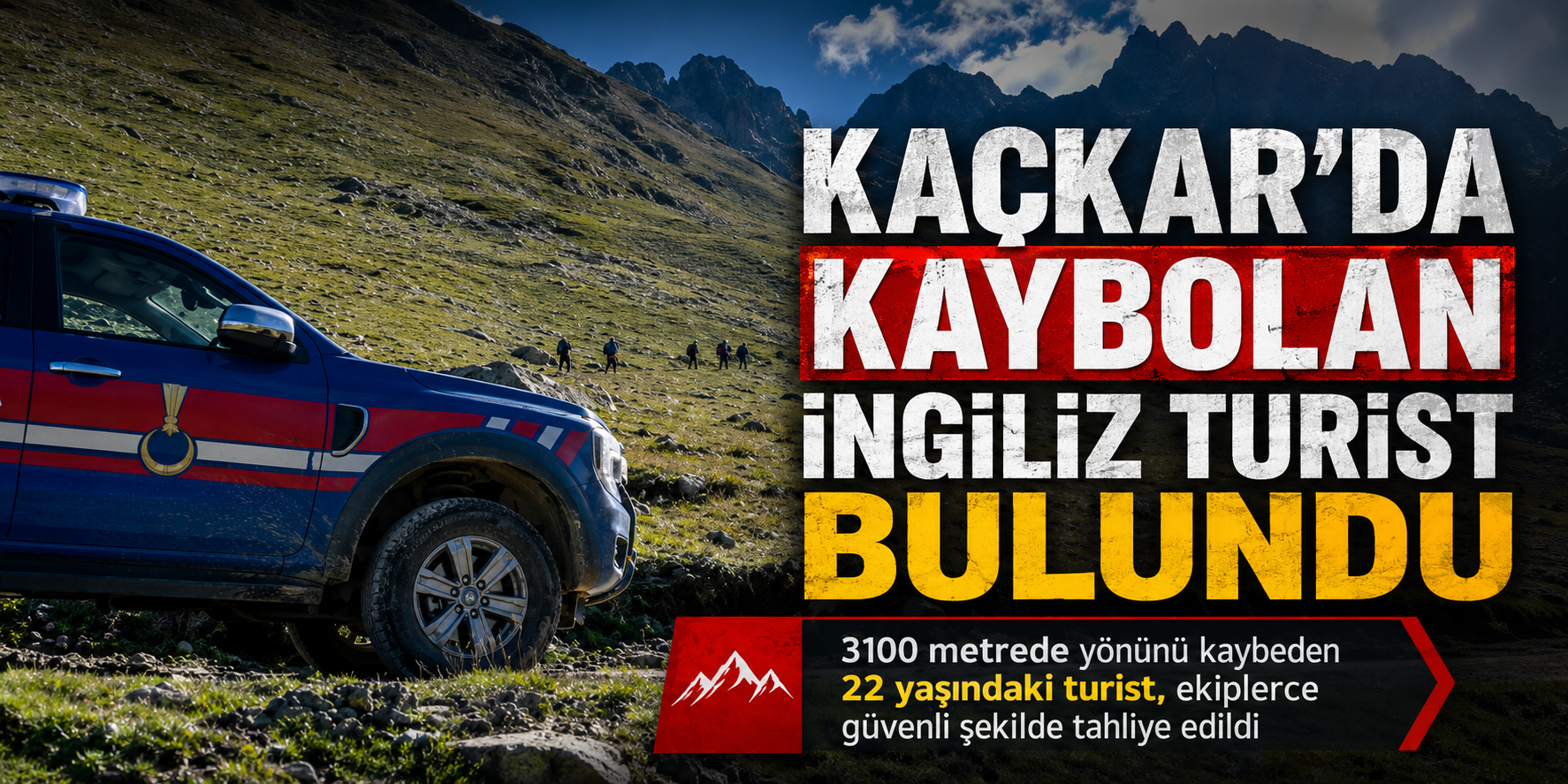 Kaçkar Dağı’nda kaybolan İngiliz turist bulundu