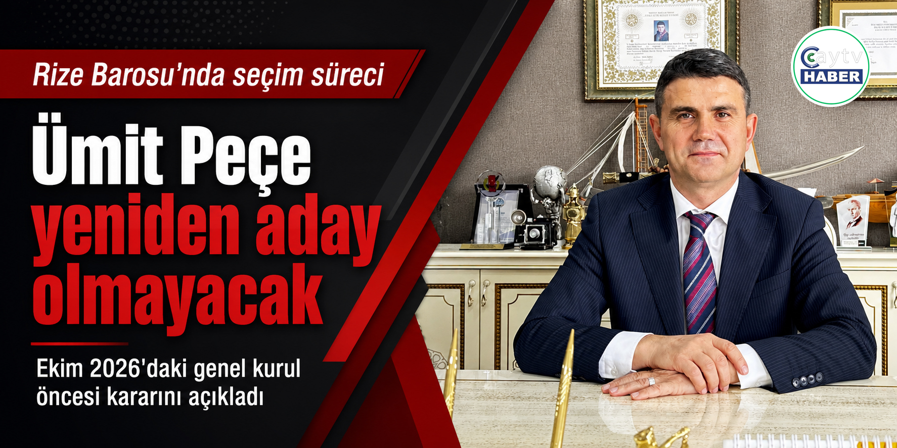 Ümit Peçe’den dikkat çeken karar: Yeniden aday olmayacak