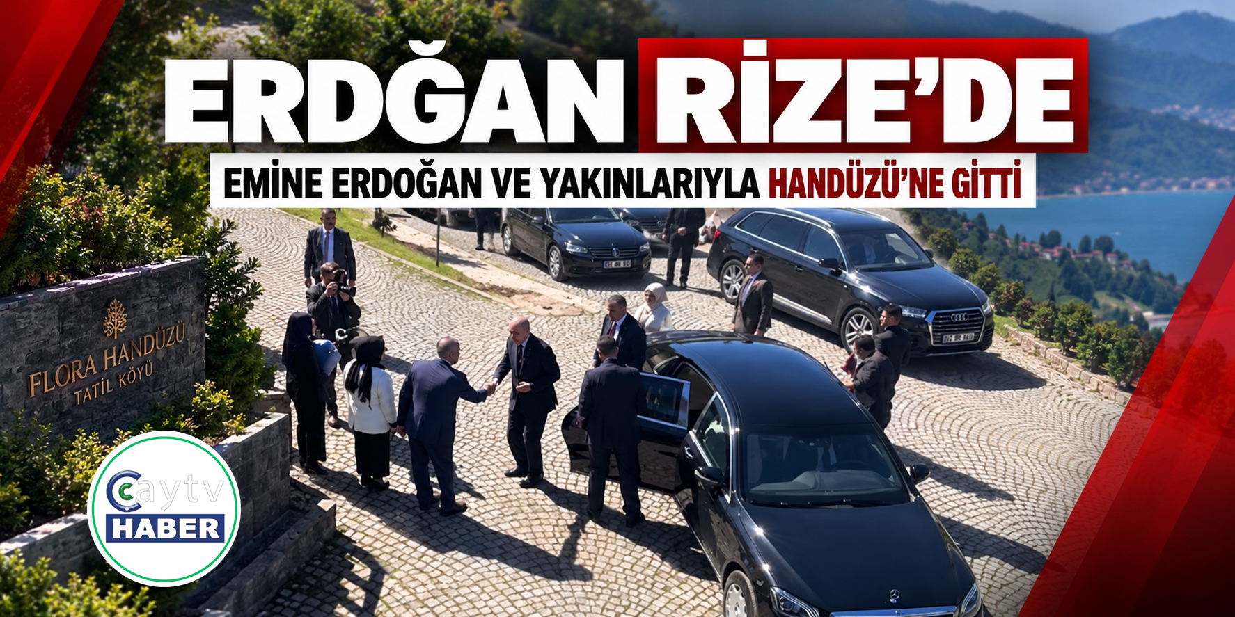 Cumhurbaşkanı Erdoğan Rize’de: Eşi Emine Erdoğan ve yakınlarıyla Handüzü’ne çıktı