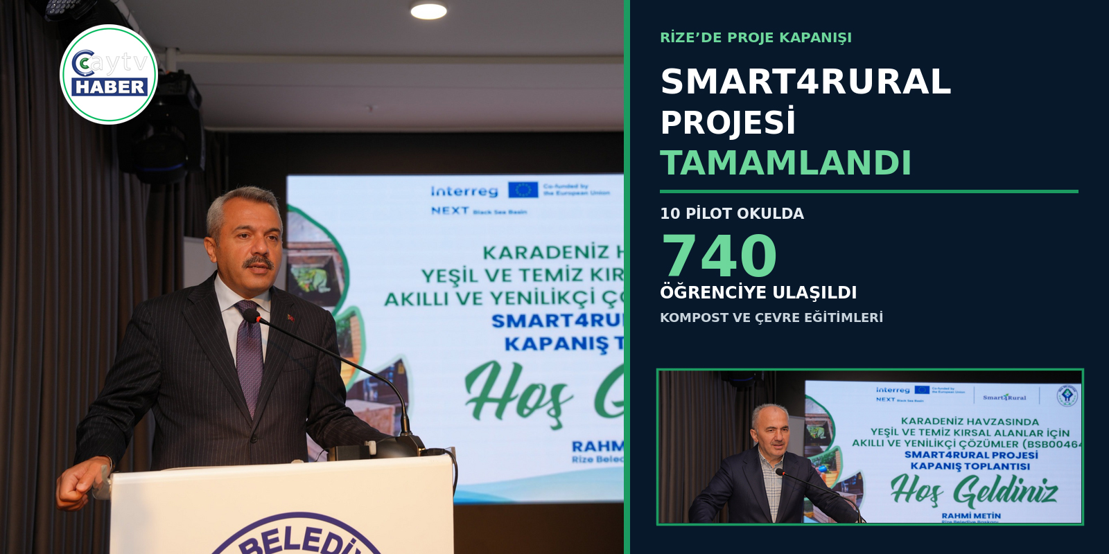 Rize’de Smart4Rural Projesi tamamlandı: 740 öğrenciye ulaşıldı