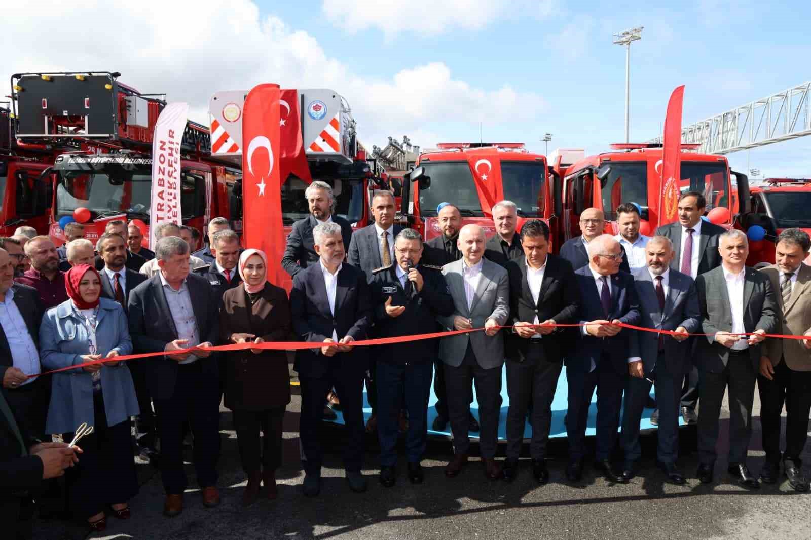 Trabzon İtfaiyesi’ne 9 Yeni Araç Kazandırıldı