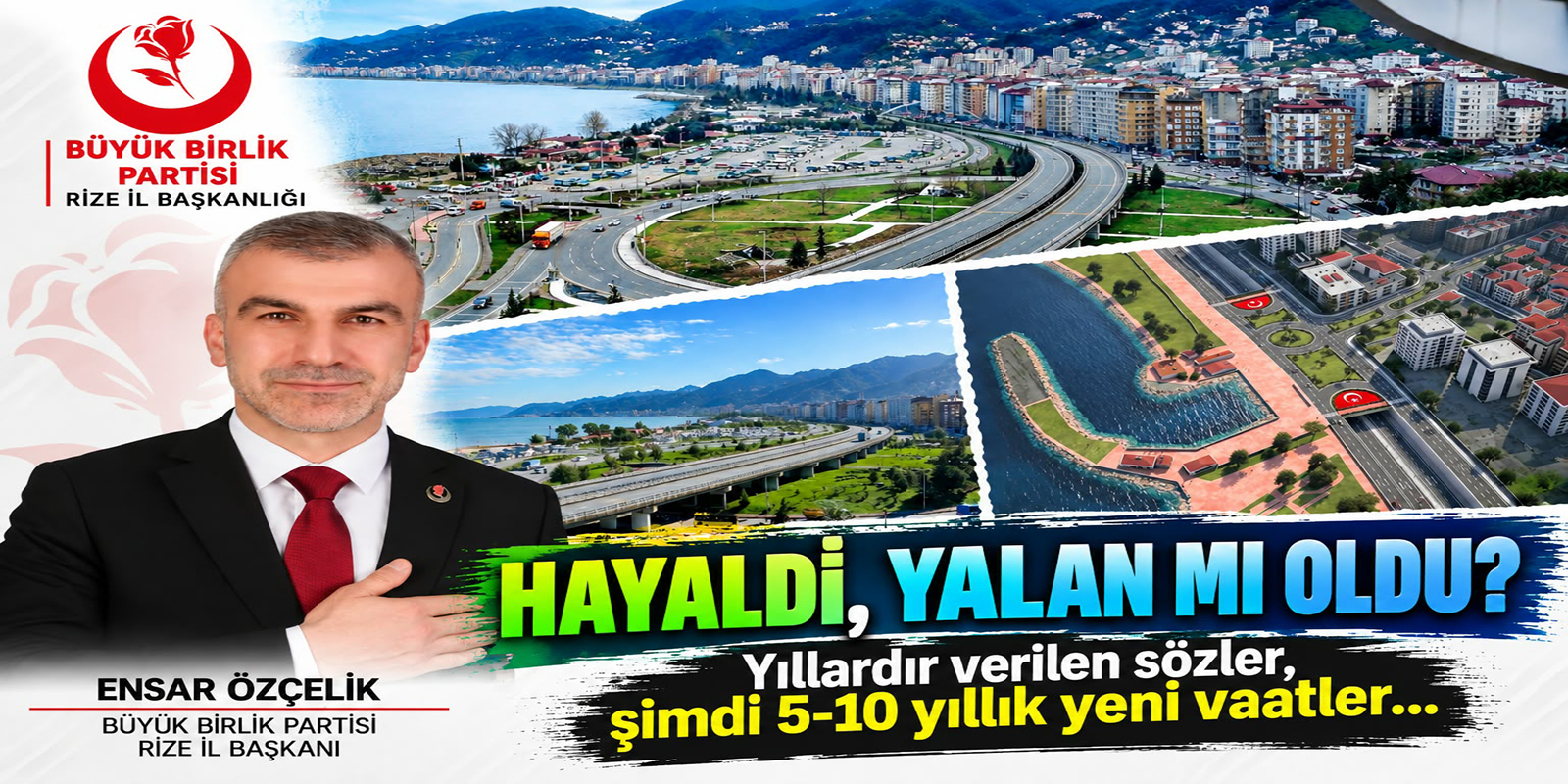 BBP Rize’den ulaşım çağrısı: “Rize’nin sorunları ertelenmemeli”