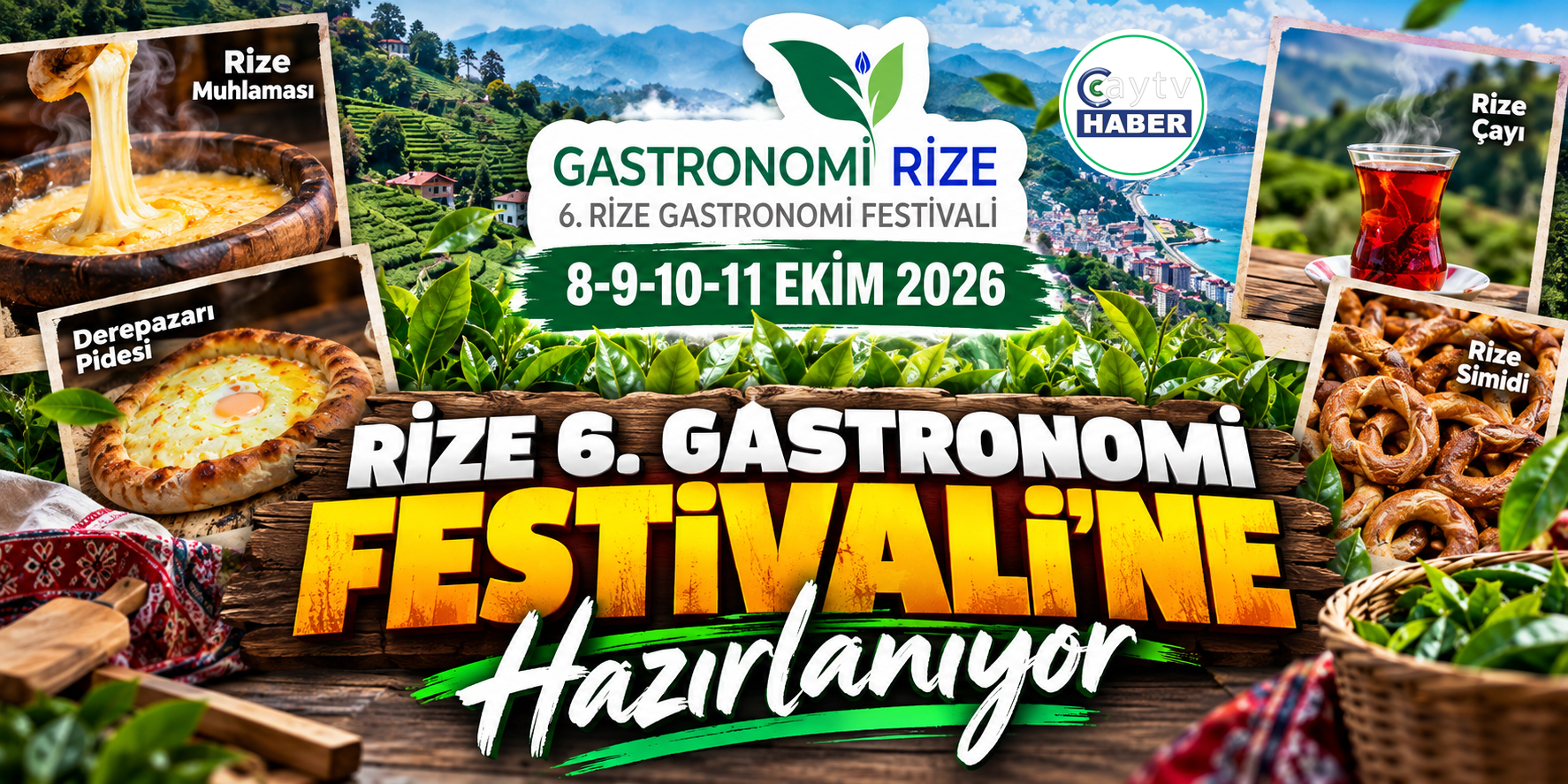 Rize’de lezzet dolu dört gün: 6. Gastronomi Festivali başlıyor