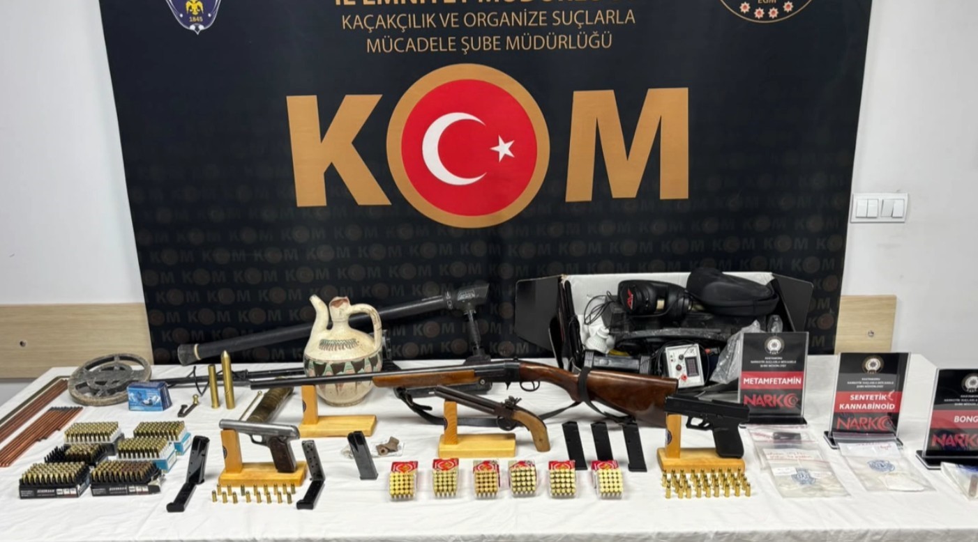 Kastamonu’da Tarihi Eser İle Uyuşturucu Madde Ele Geçirildi: 7 Gözaltı