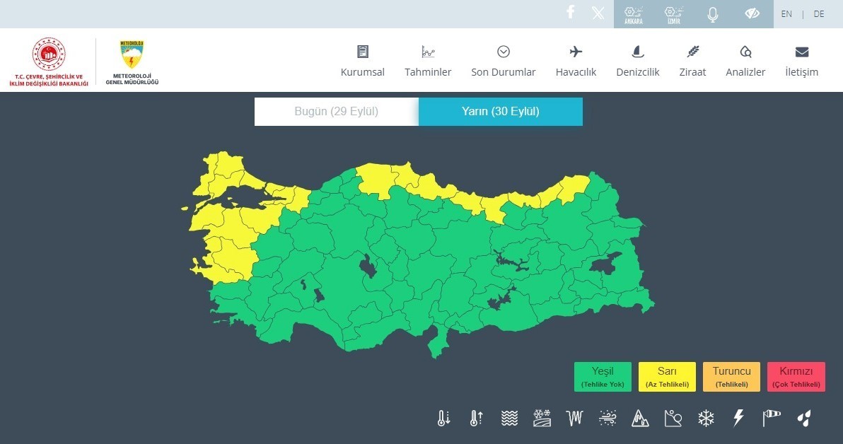 Meteorolojiden Karadeniz Bölgesi İçin ’sarı Kodlu’ Yağış Uyarısı
