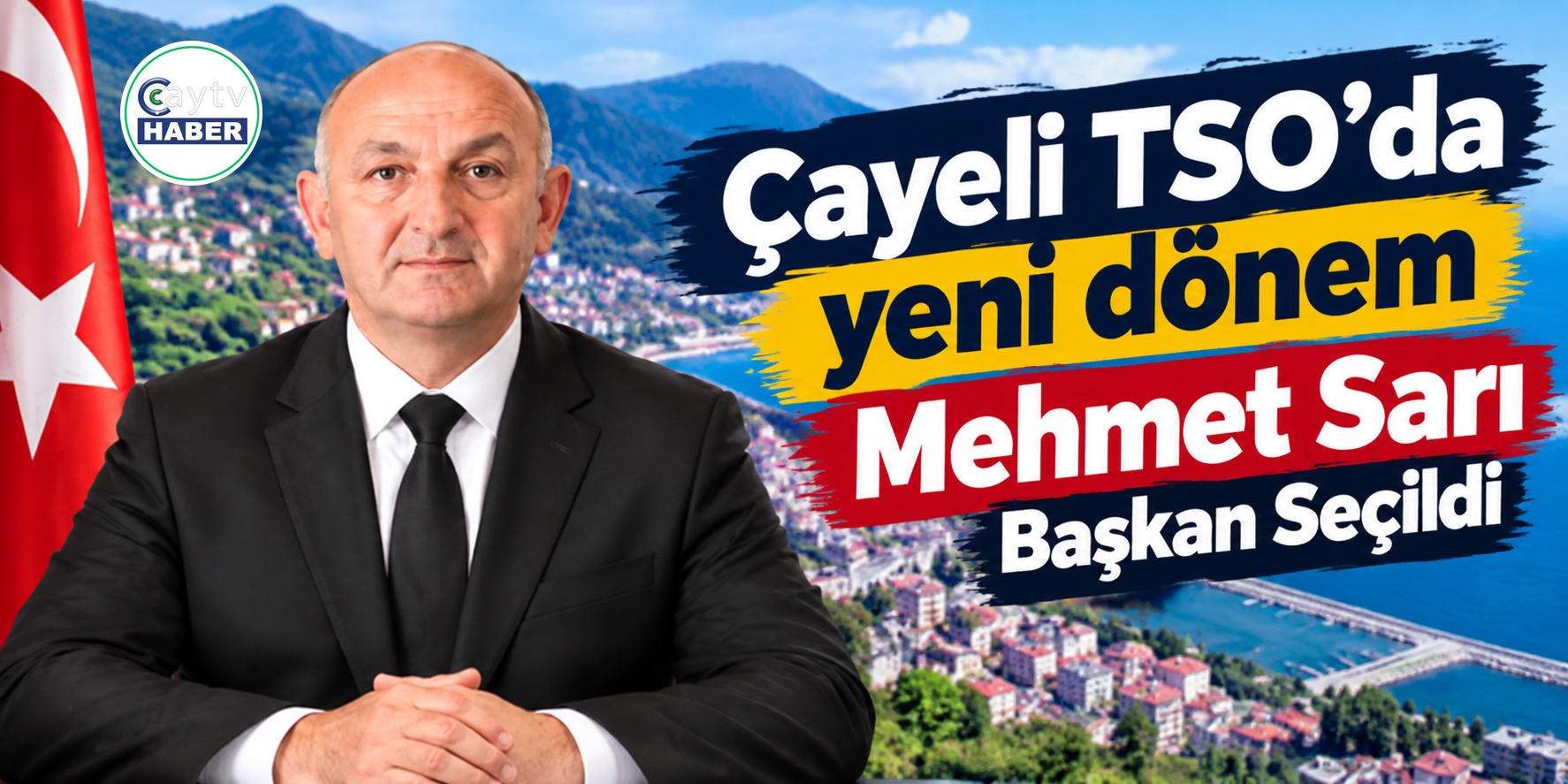 Çayeli TSO’da yeni dönem: Mehmet Sarı başkan seçildi