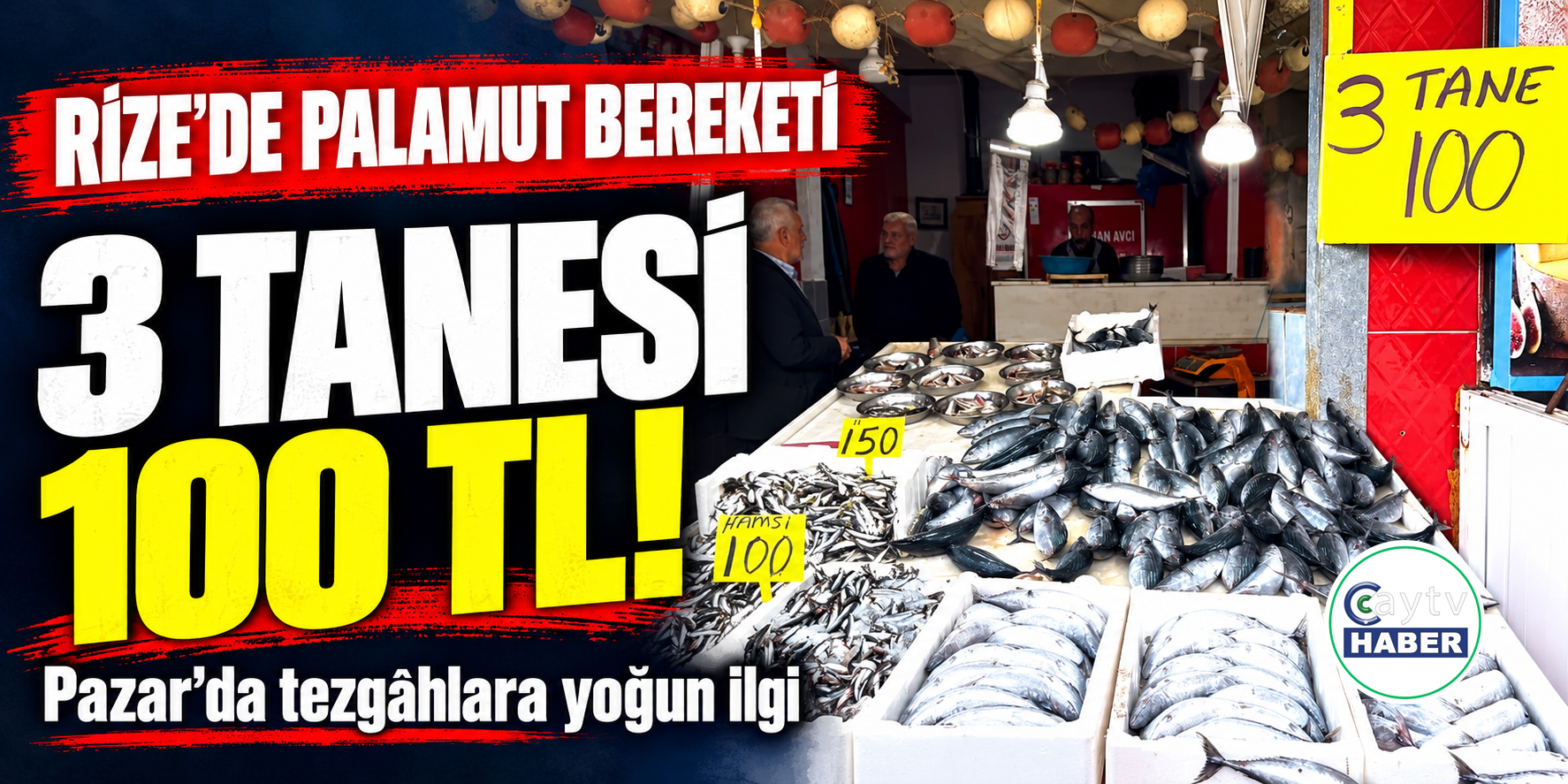 Rize’de Palamut Bereketi: 3 Tanesi 100 TL