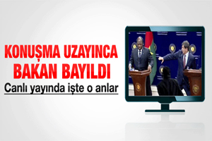 Burkina Faso bakanı Türkiye'de canlı yayında bayıldı