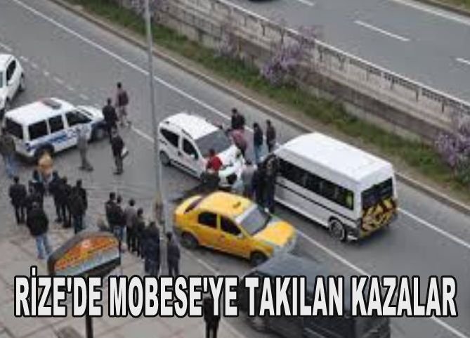 RİZE'DE MOBESE'YE TAKILAN İL KAZALAR