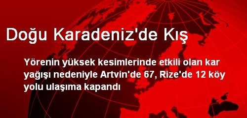 Doğu Karadeniz'de Kış
