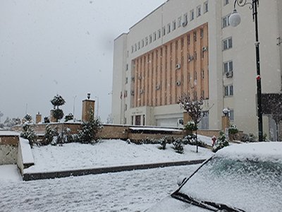 Rize merkez'den kar manzaraları