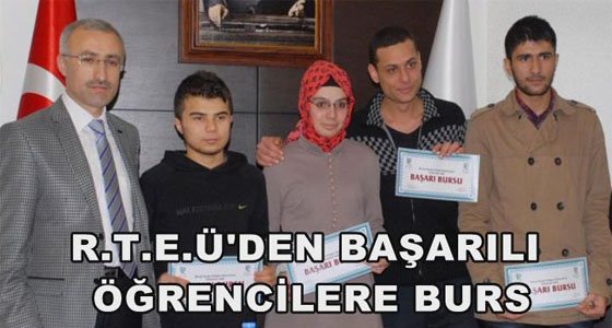 Recep Tayyip Erdoğan Üniversitesi'nden burs
