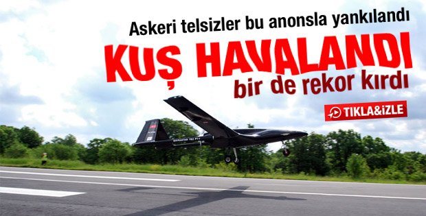 İHA Bayraktar 24 saat havada kaldı