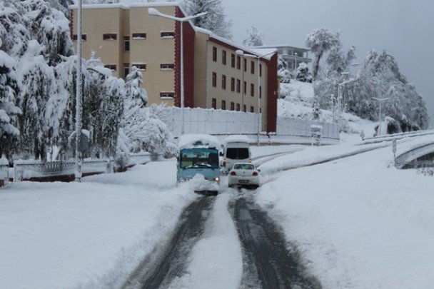Rize'nin kar resimleri