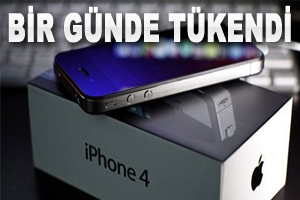 Yeni iPhone bir günde tükendi