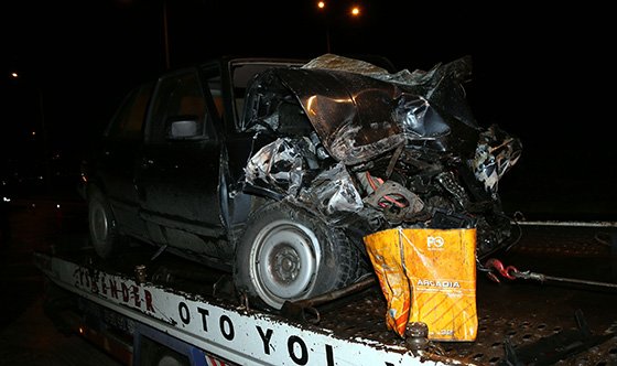 Trabzon'da otomobil ile kamyon çarpıştı: 1 ölü