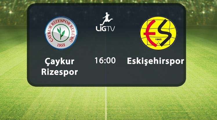 Çaykur Rizespor - Eskişehirspor maç özeti ve golleri izle