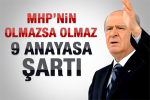 MHP 9 kırmızı çizgisini belirledi