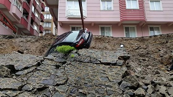 Trabzon’da Heyelan
