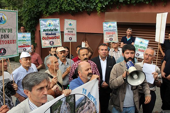 Artvin’deki Altın Arama Girişimleri Başkentte Protesto Edildi