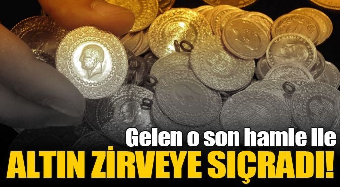 Altın develüasyon etkisiyle zirveye sıçradı!