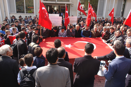 Artvin'de Terör Protestosu