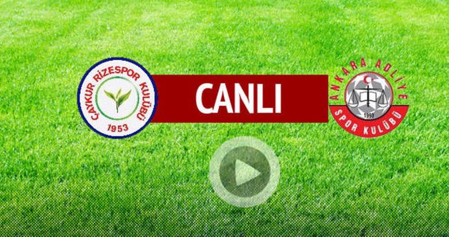 Çaykur Rizespor - Adliyespor maç sonucu , özeti , golleri ilze