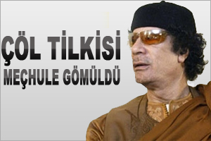 Ve Kaddafi defnedildi
