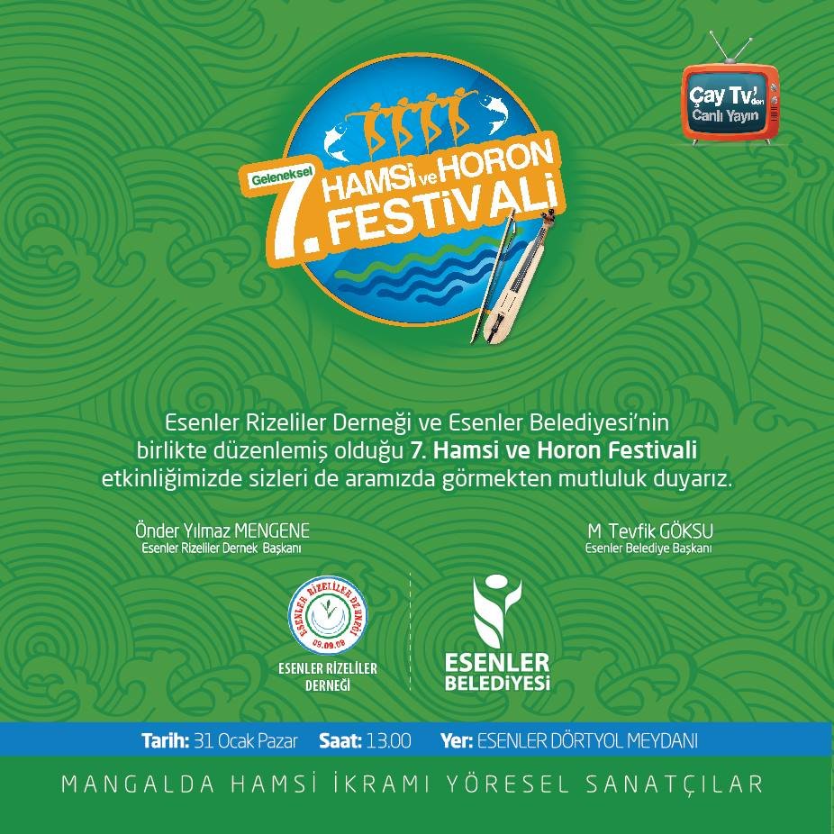 GELENEKSEL HAMSİ VE HORON FESTİVALİ ÇAYTV'DEN CANLI