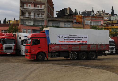 Trabzon’dan Yardım Tır’ları Yola Çıktı
