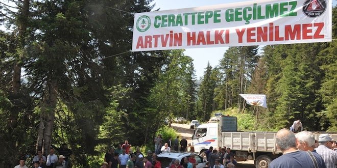 Cerattepe halkı toprağı için direnişte!