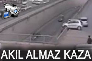 Kadın sürücü ölümden böyle döndü