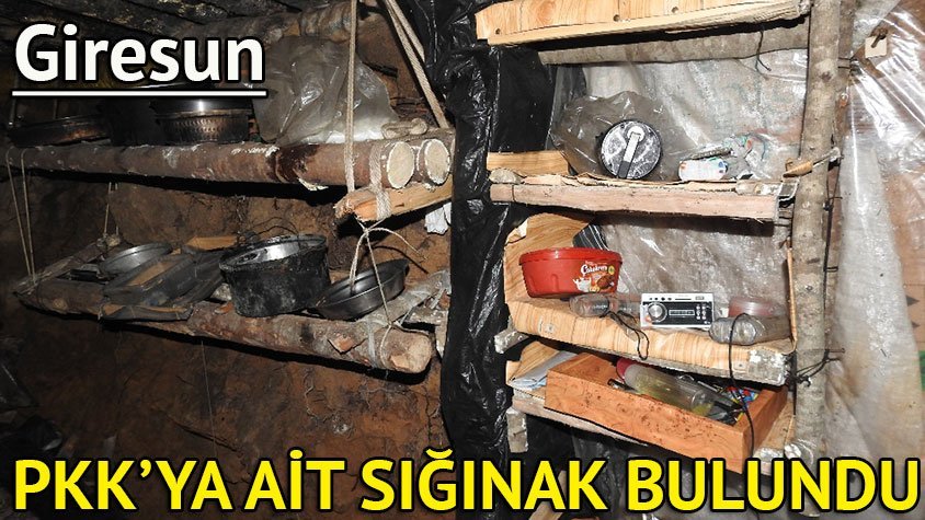 Karadeniz’de PKK’nın sığınağı bulundu